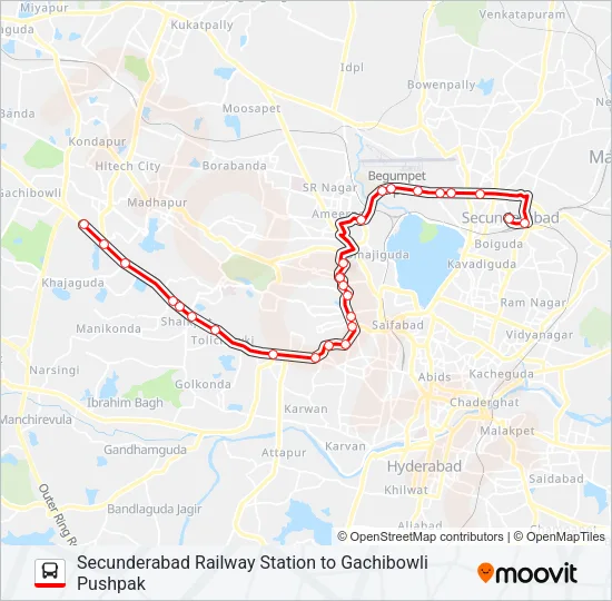 49E Bus Line Map
