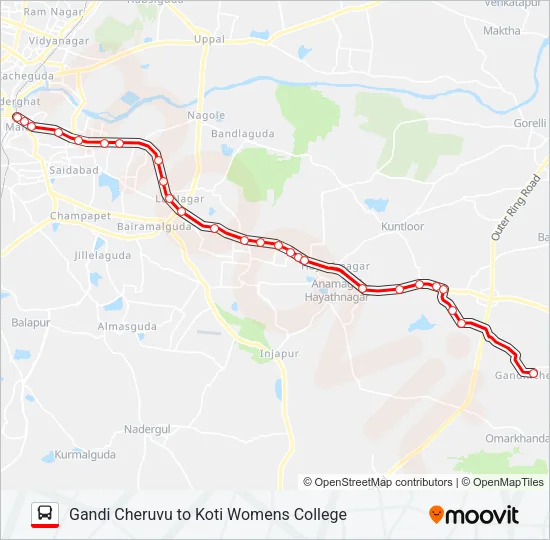 204 Bus Line Map