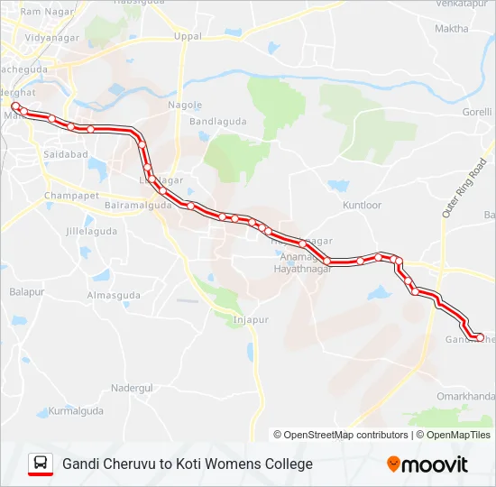 204 Bus Line Map