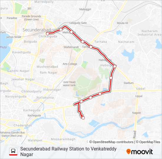 National Highway 163 Route Map 18V Route: Schedules, Stops & Maps - Secunderabad Bus Stop (Updated)