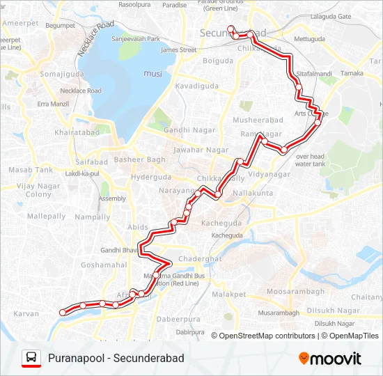 86J Bus Line Map