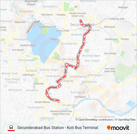 40V Bus Line Map