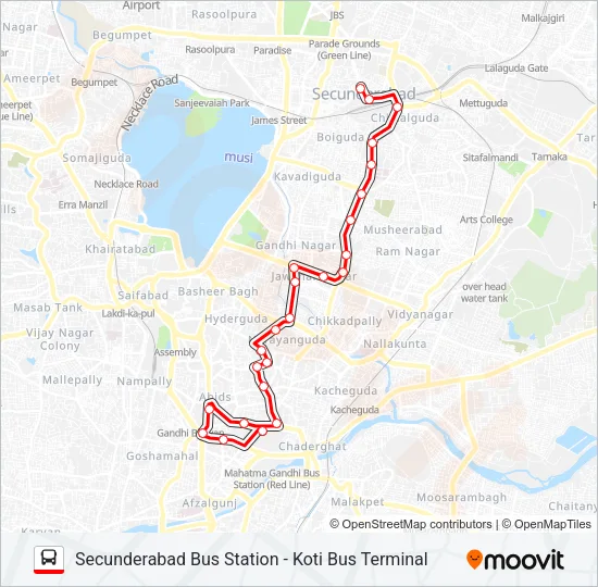 40V Bus Line Map