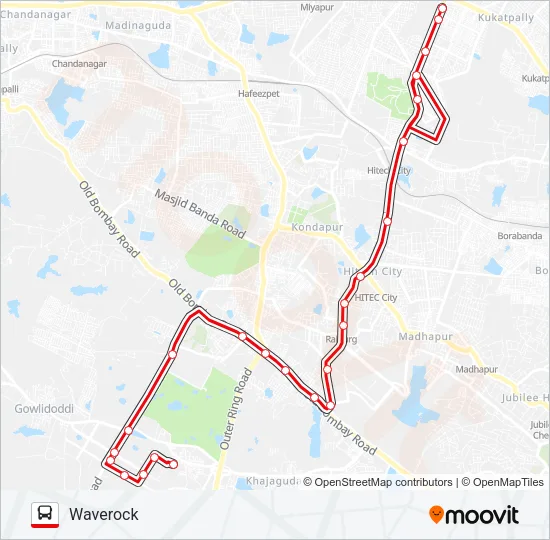 195J Bus Line Map