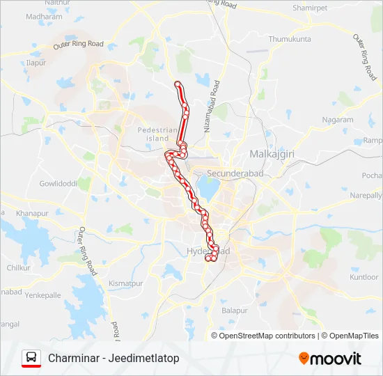 9D Bus Line Map