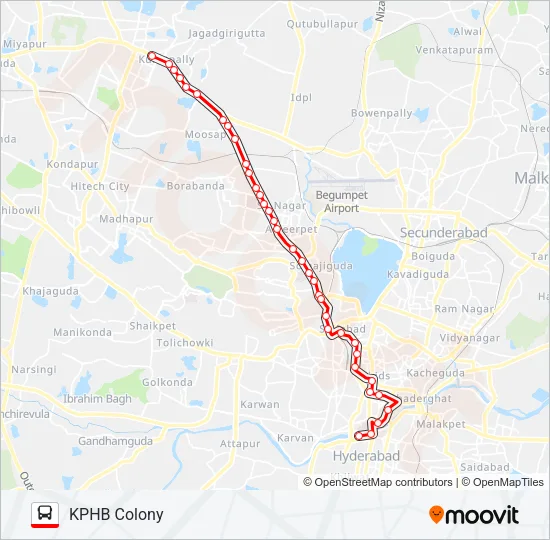 7H Bus Line Map