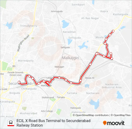 15H Bus Line Map