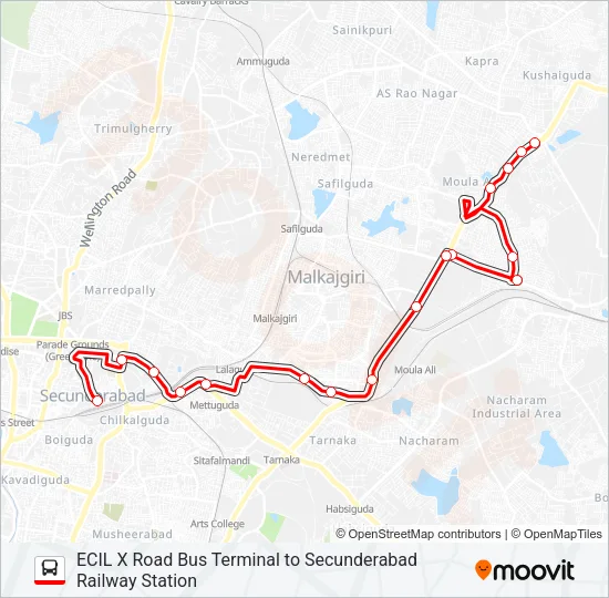15H Bus Line Map