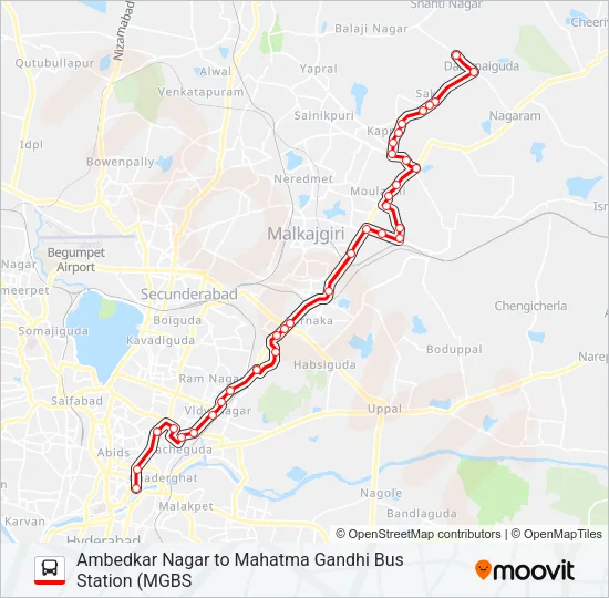 3JJ Bus Line Map