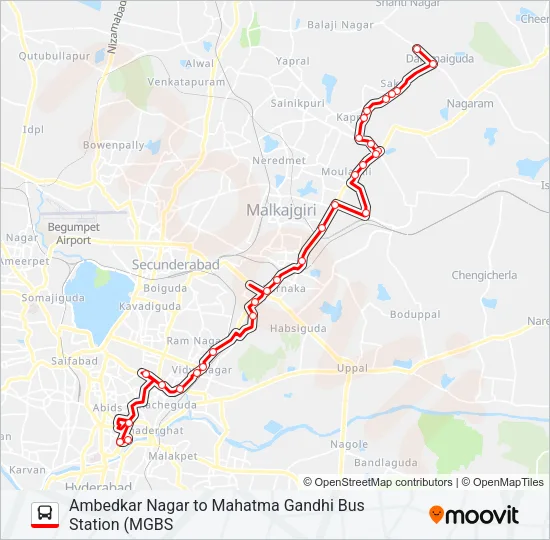 3JJ Bus Line Map