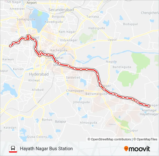 156/299 Bus Line Map