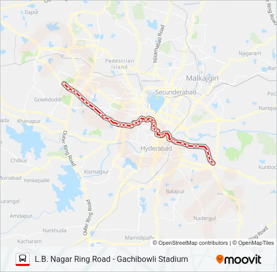 156L/216G Bus Line Map