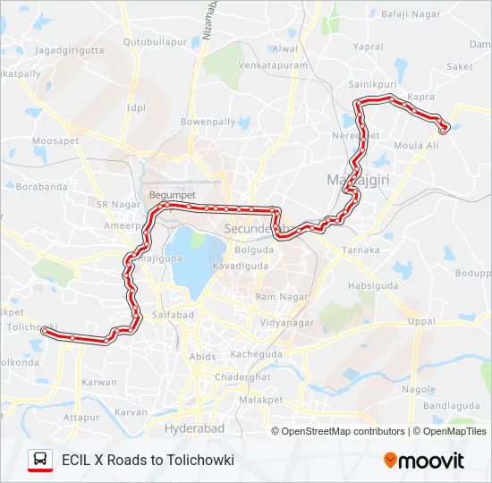 16A/49M-1 Bus Line Map
