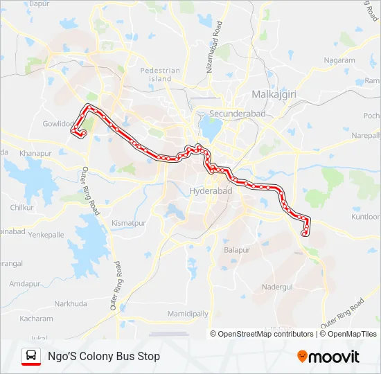 156V/118W Bus Line Map