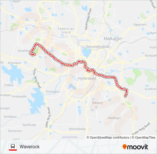 156V/118W Bus Line Map
