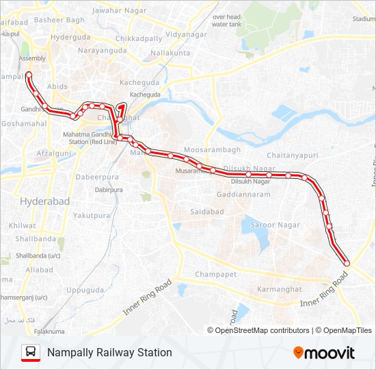 100L bus Line Map