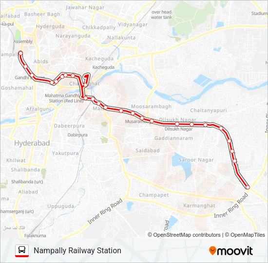 100L Bus Line Map