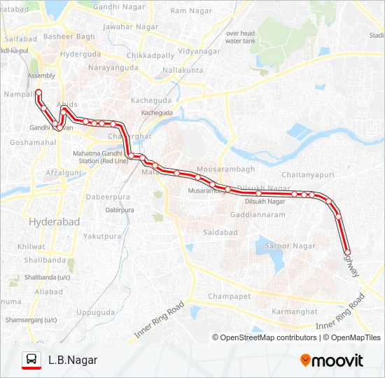 100L Bus Line Map