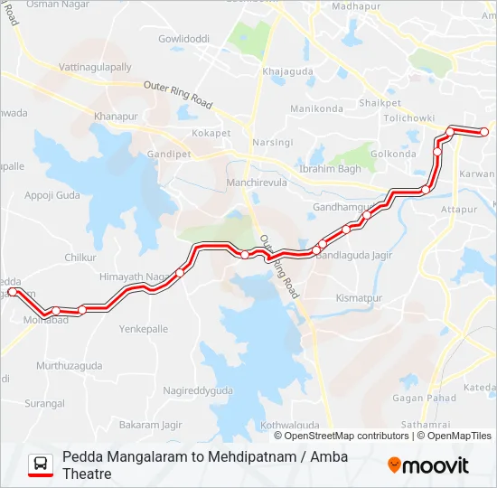 288P Bus Line Map