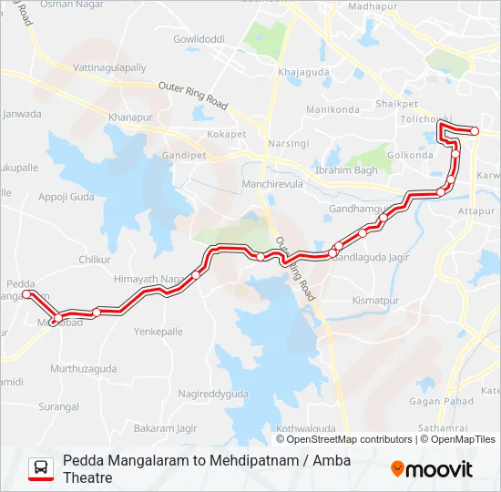 288P Bus Line Map