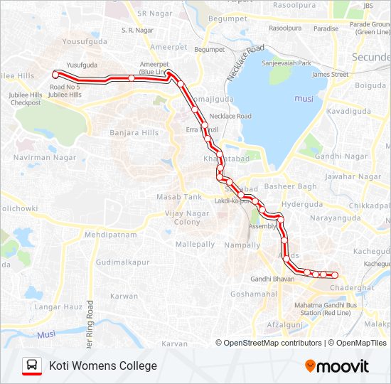 100H bus Line Map