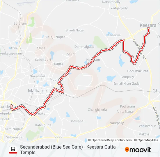 242G Bus Line Map