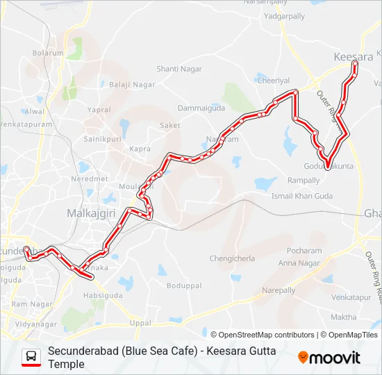 242G Bus Line Map