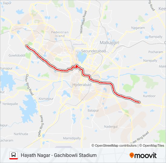 156/216G Bus Line Map