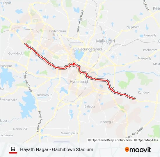 156/216G Bus Line Map