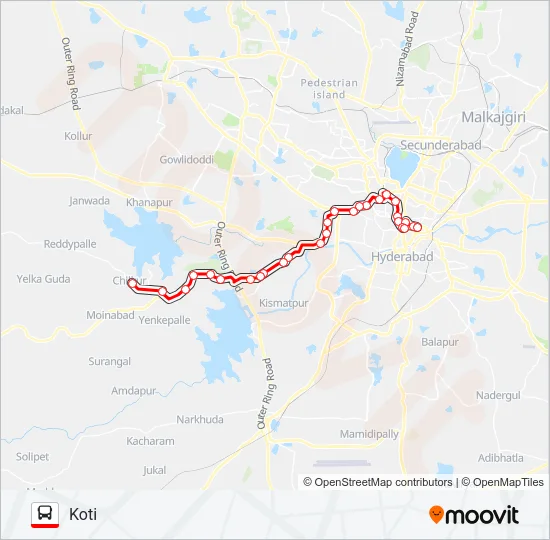 288K Bus Line Map