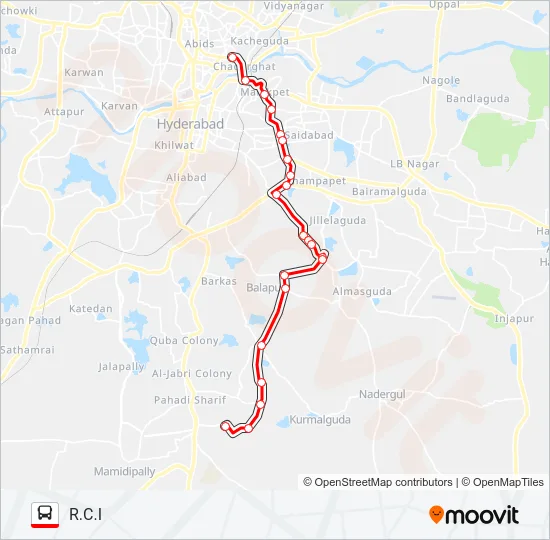103 Bus Line Map