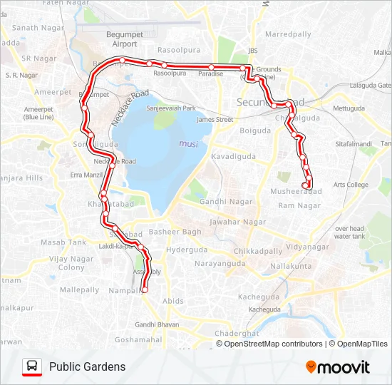 49P Bus Line Map