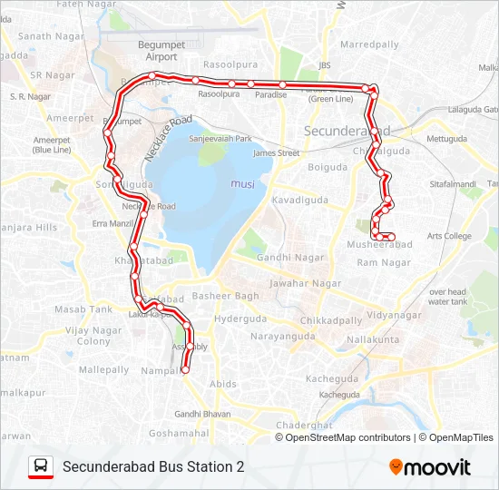 49P Bus Line Map