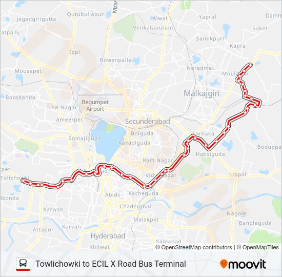 6H bus Line Map