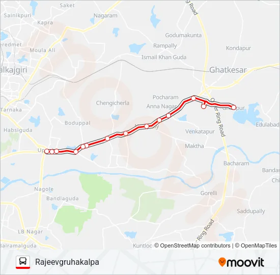 280R Bus Line Map