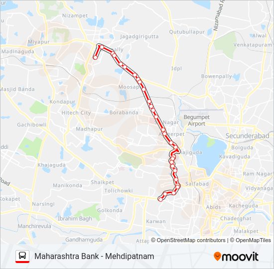 19K bus Line Map