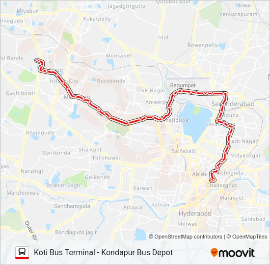 45HK Bus Line Map
