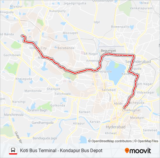 45HK bus Line Map