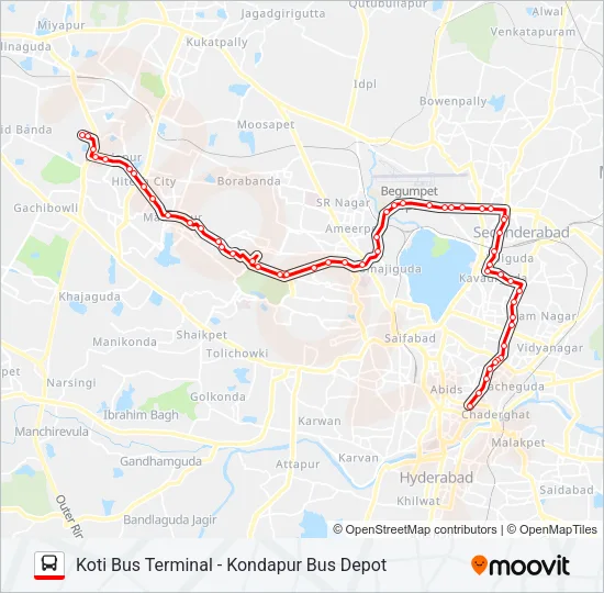 45HK Bus Line Map