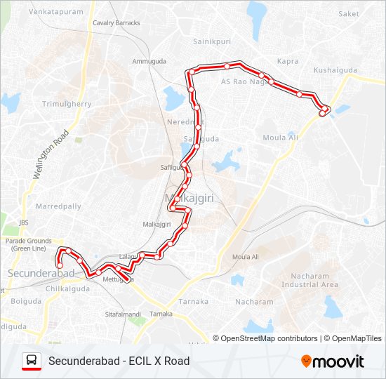 16A bus Line Map