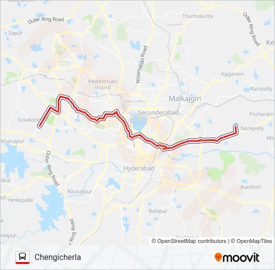 113KY Bus Line Map