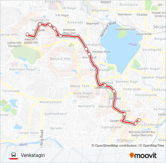 9V Bus Line Map