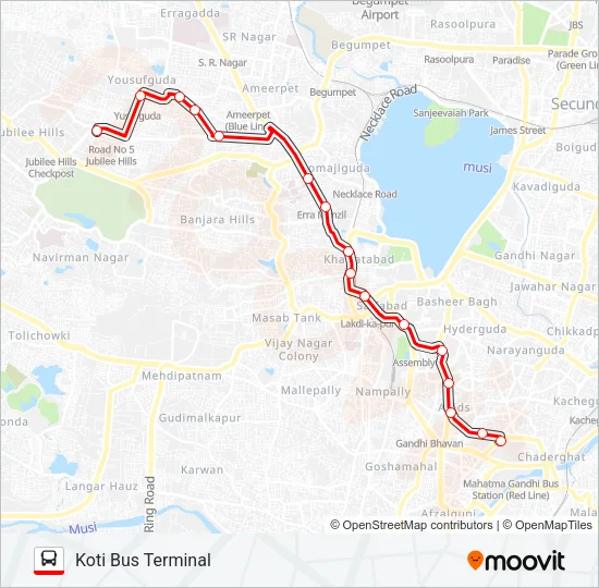 9V Bus Line Map