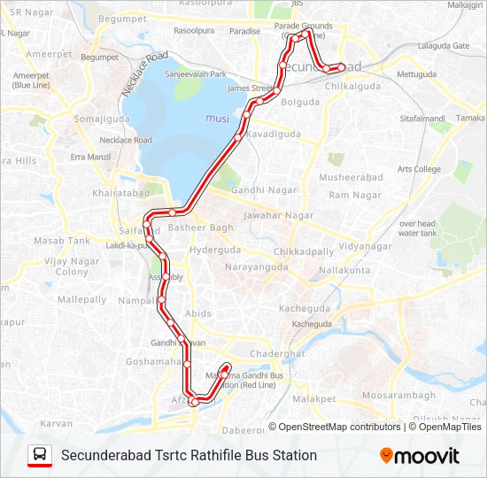 8M Bus Line Map