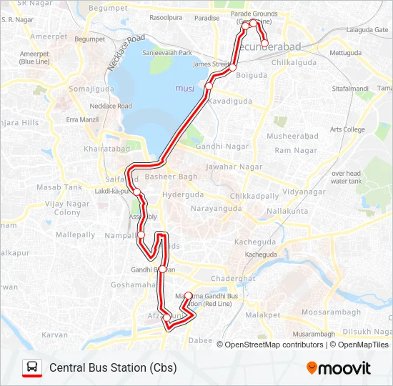 8M Bus Line Map