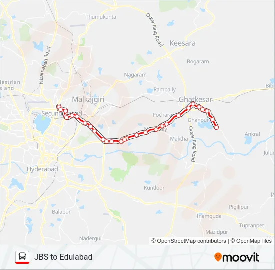 280S Bus Line Map