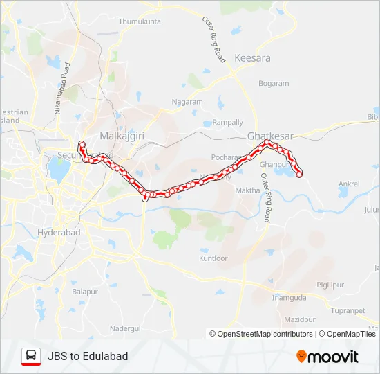 280S Bus Line Map