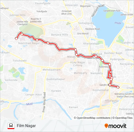 127F Bus Line Map