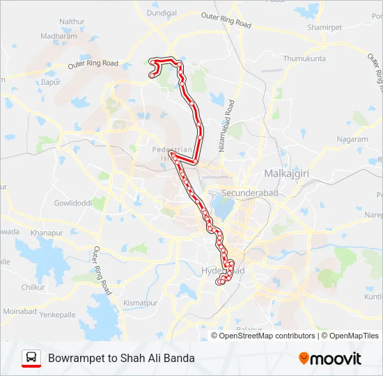 272C Bus Line Map