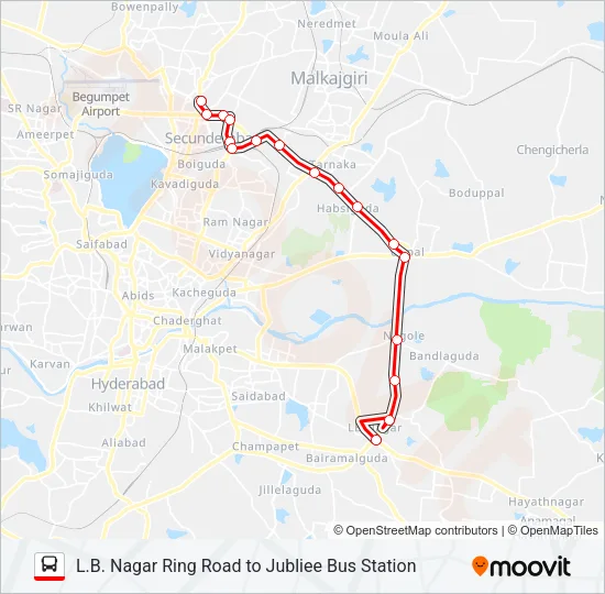 90L Bus Line Map